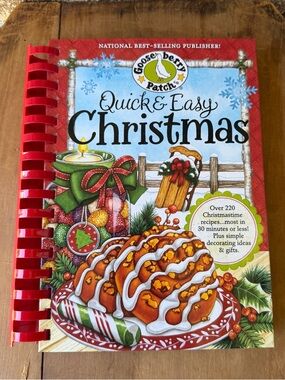 Goose Berry Patch Quick & Easy Christmas Over 200 Recipes Spiral Hardcover Mint!